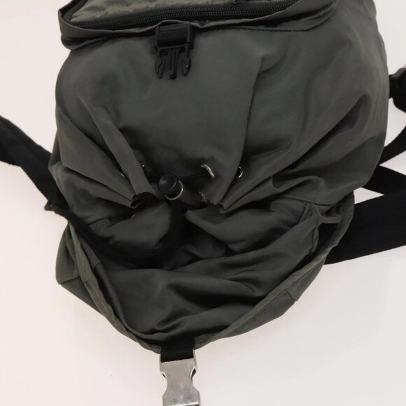 PRADA Backpack Nylon Gray Silver Auth PP851 - Picture 14 of 16